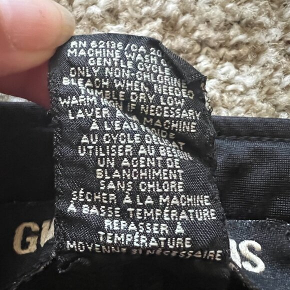 Guess Jeans Athletic Black Low Rise Wide Leg Pants w/ Snap Bottom Legs XS/TP - Picture 7 of 16